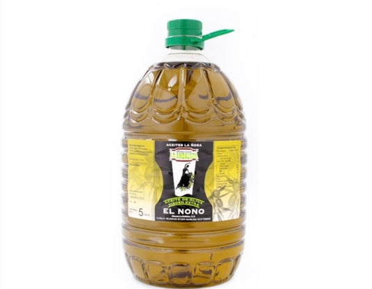 Caja con 4 botellas 5L de aceite de aceite Virgen Extra